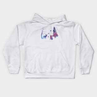 French Bulldog Winter Art Kids Hoodie